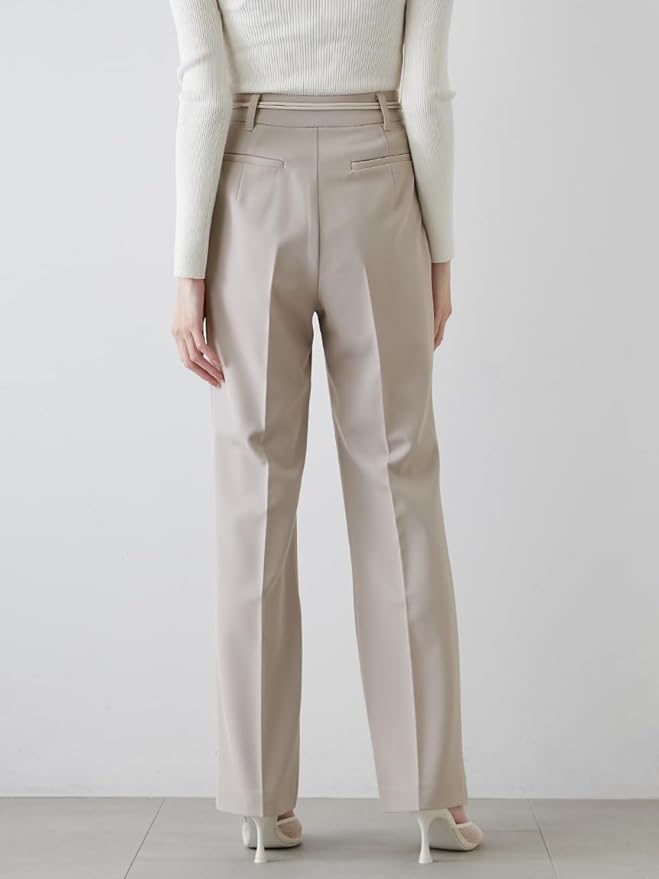 Amazon | [スナイデル] ベルト付きセミフレアパンツ SWFP251184